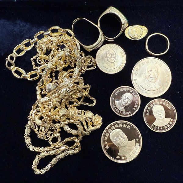 收購K金飾品、金幣